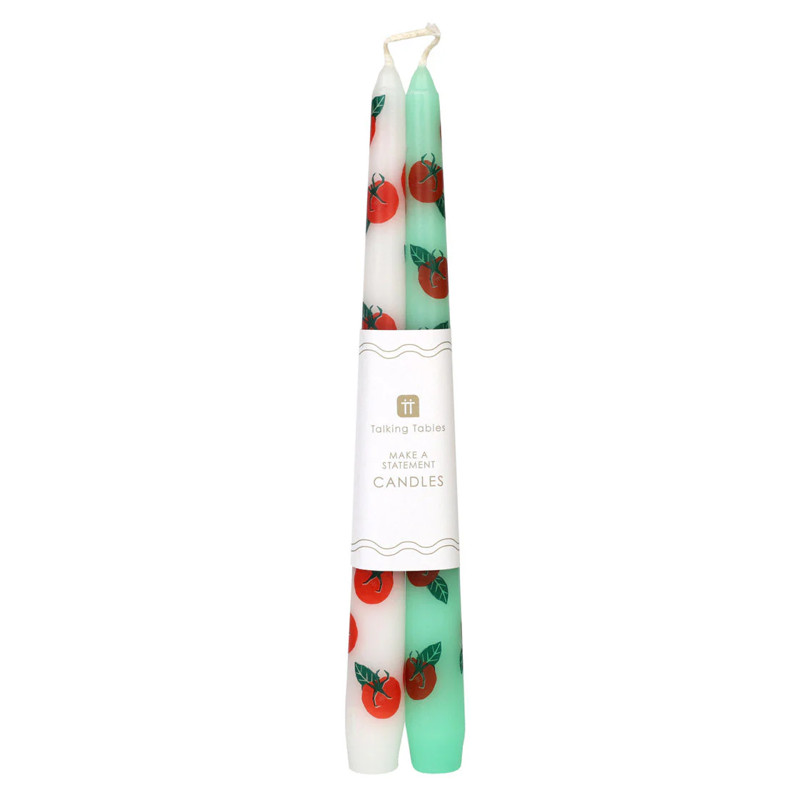 Candleshop Dinner Candles Tomato 2Pk - Image 4