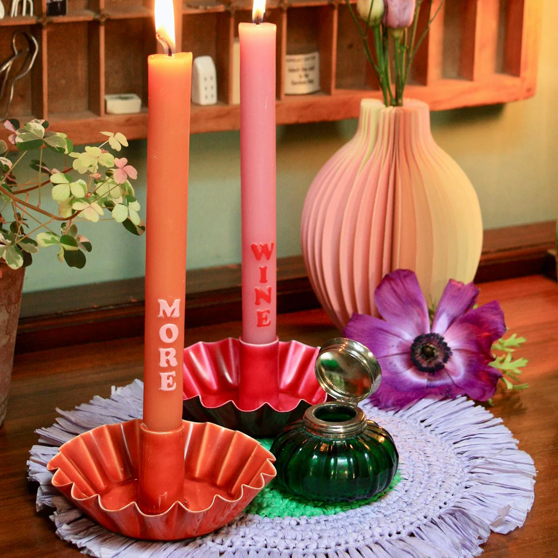 Mellow Metal Candle Holder 5Cm Orange - Image 3